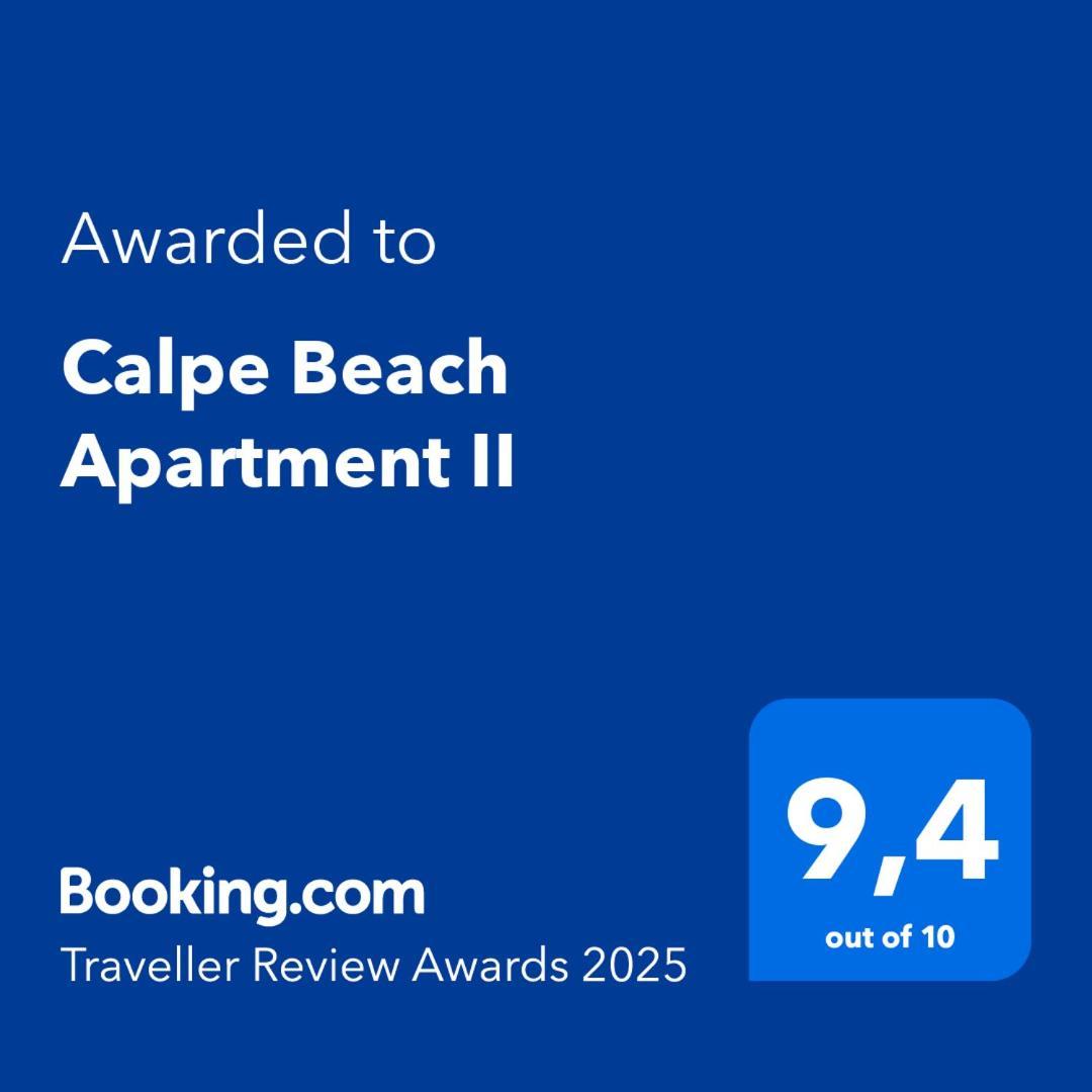 Calpe Beach Apartment II Turquesa Beach Ifach Экстерьер фото